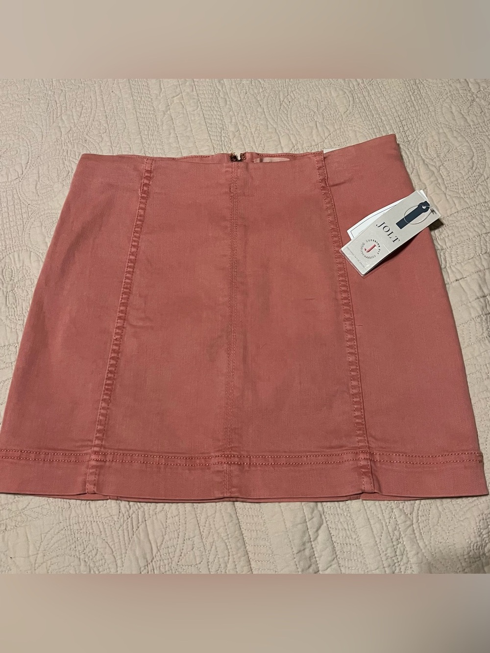 Jolt Rose Pink A-Line Mini Skirt